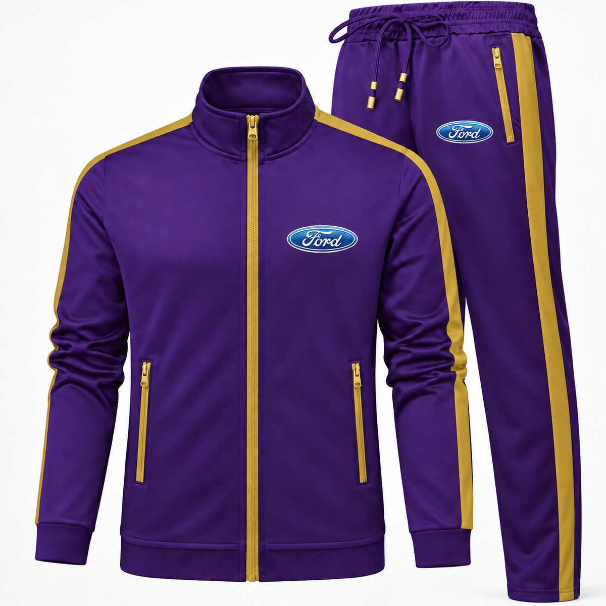 Men's Ford Car Dri-Fit TrackSuit | Color: Purple | Image 3