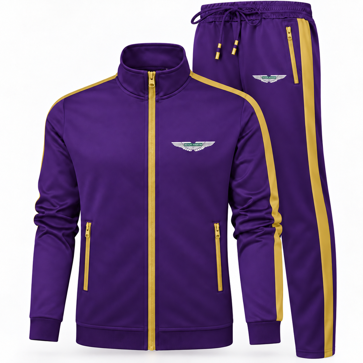 Men's Aston Martin Motorsports Car Dri-Fit TrackSuit | Color: Purple | Image 3