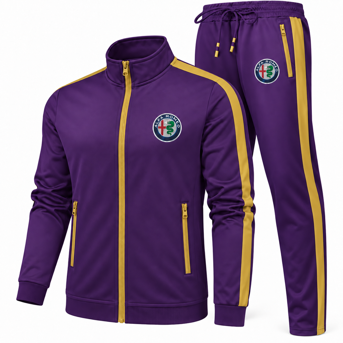 Men's Alfa Romeo Car Dri-Fit TrackSuit | Color: Purple | Image 2
