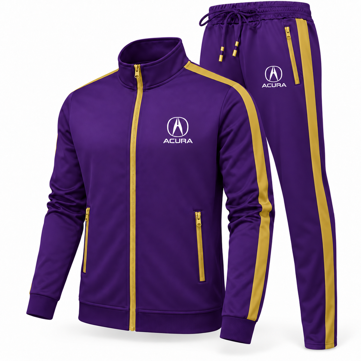 Men's Acura Car Dri-Fit TrackSuit | Color: Purple | Image 2