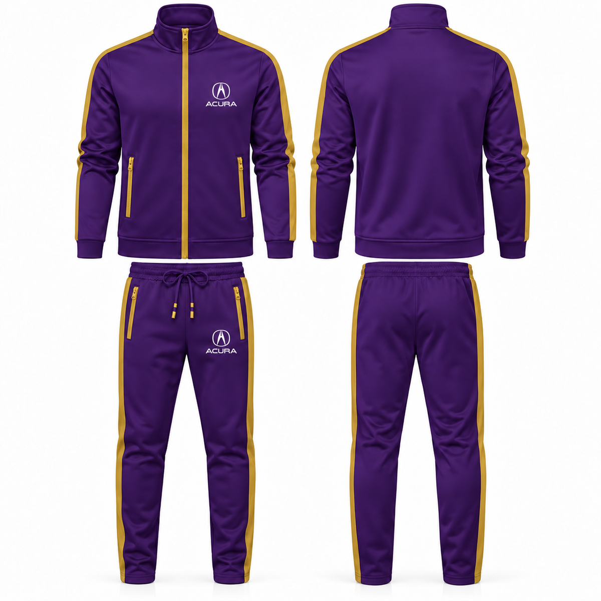Men's Acura Car Dri-Fit TrackSuit | Color: Purple | Image 4