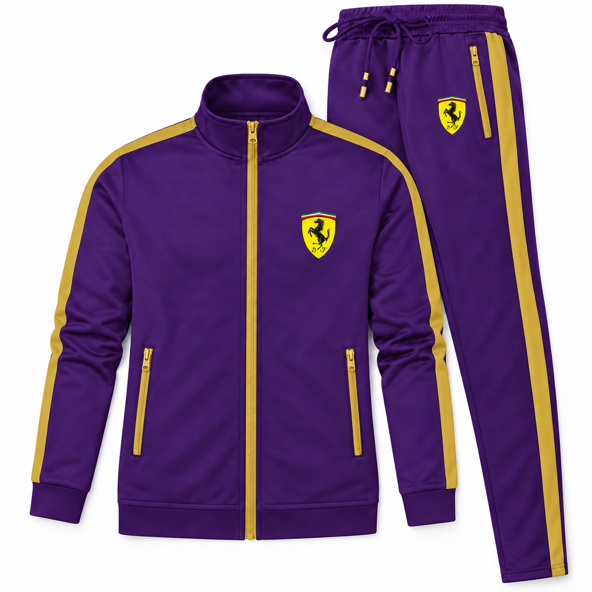 Men's Ferrari Motorsports Car Dri-Fit TrackSuit | Color: Purple | Image 5