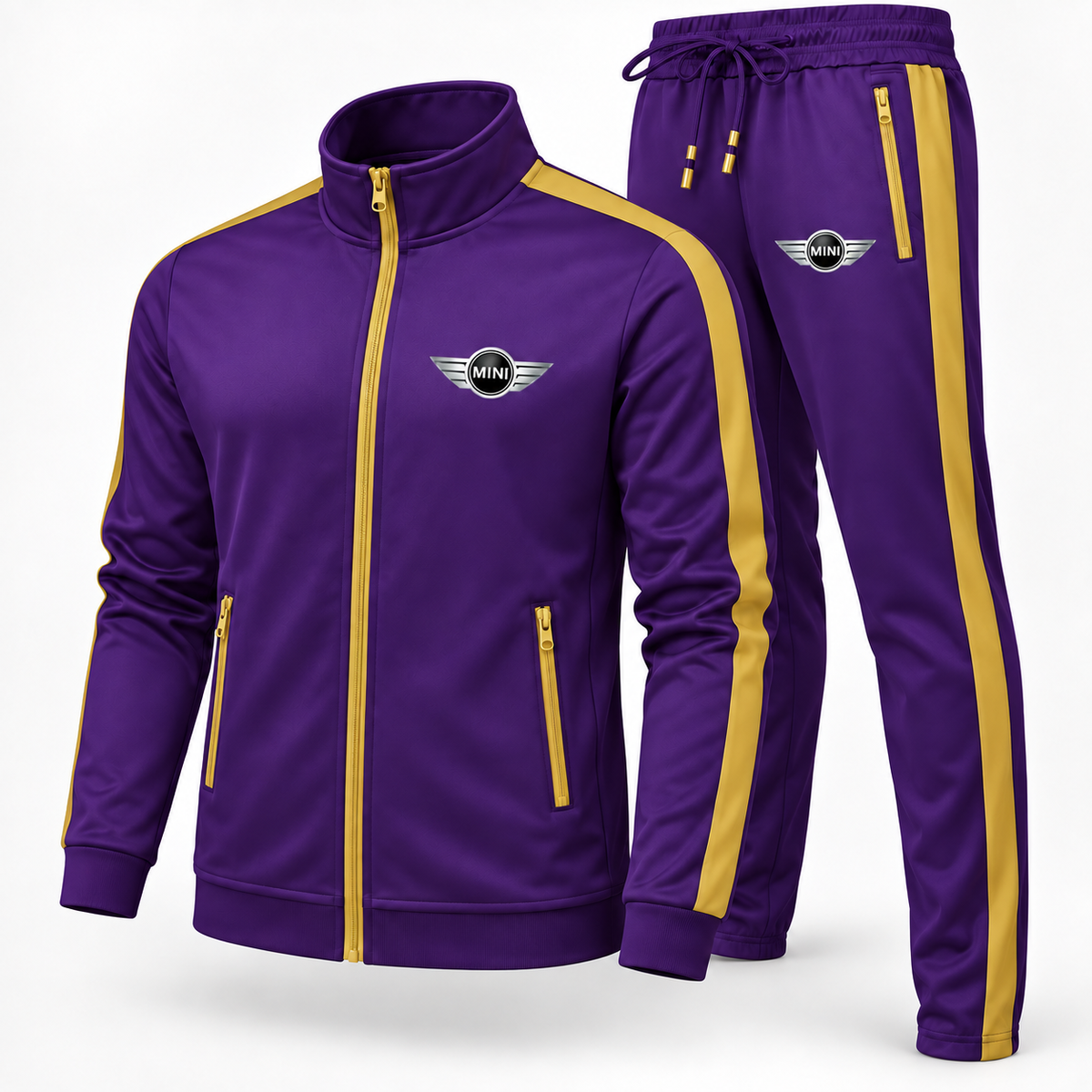 Men's Mini Cooper Car Dri-Fit TrackSuit | Color: Purple | Image 1