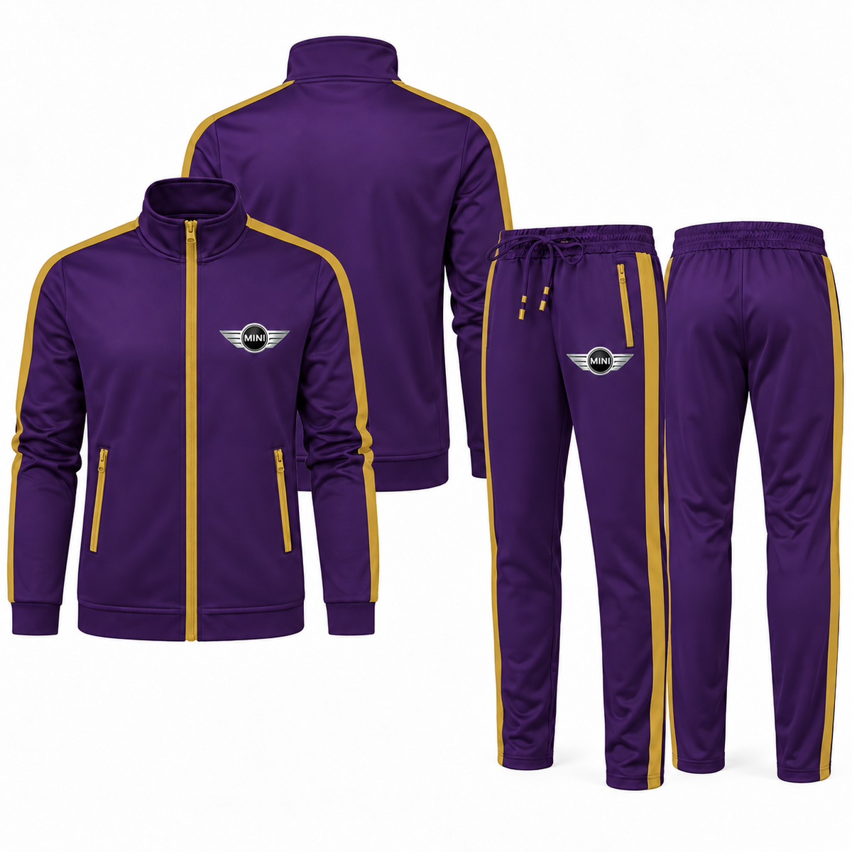 Men's Mini Cooper Car Dri-Fit TrackSuit | Color: Purple | Image 3