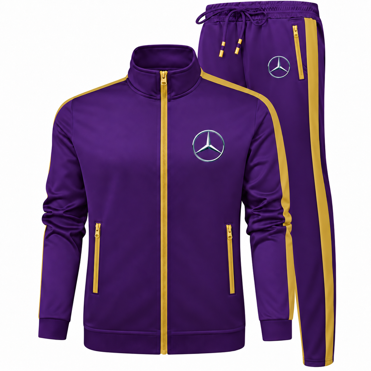 Men's Mercedes-Benz NEW Car Dri-Fit TrackSuit | Color: Purple | Image 2