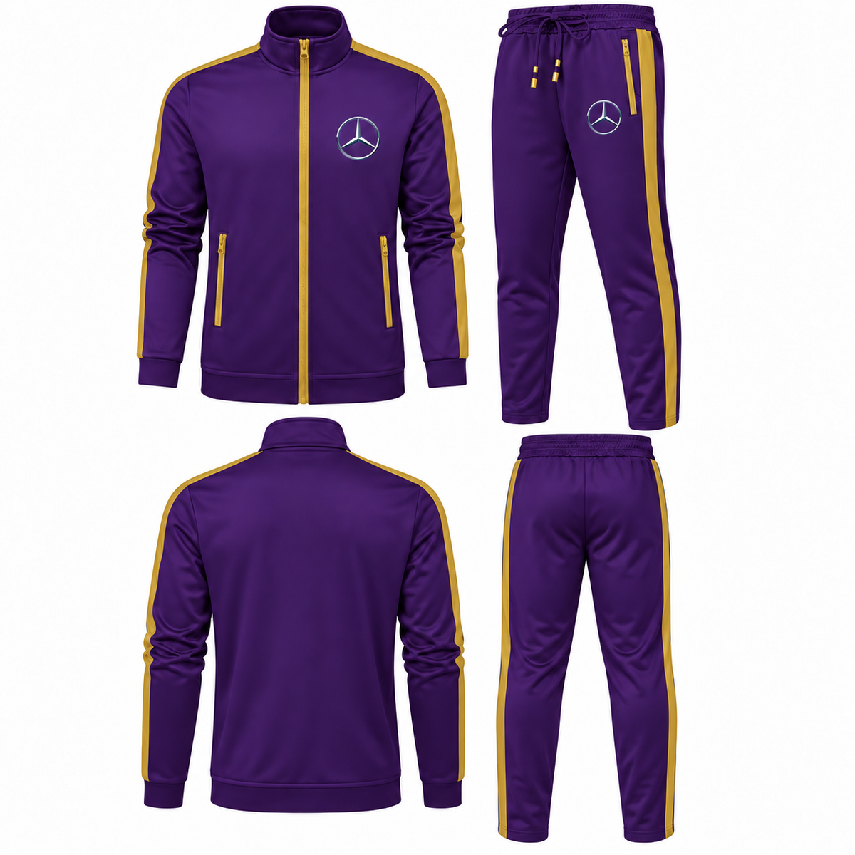 Men's Mercedes-Benz NEW Car Dri-Fit TrackSuit | Color: Purple | Image 3