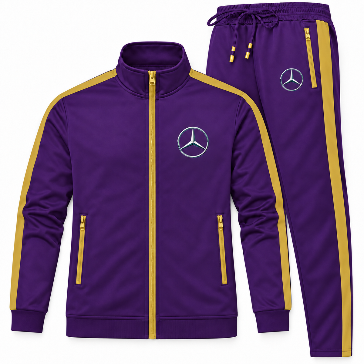 Men's Mercedes-Benz NEW Car Dri-Fit TrackSuit | Color: Purple | Image 4