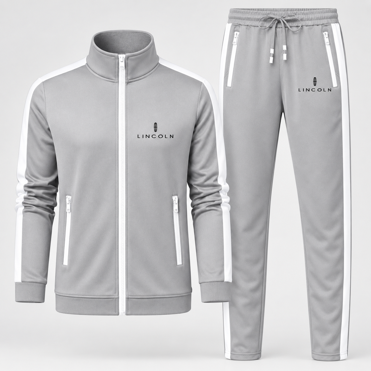 Men's Lincoln Car Dri-Fit TrackSuit | Color: Gray | Image 1
