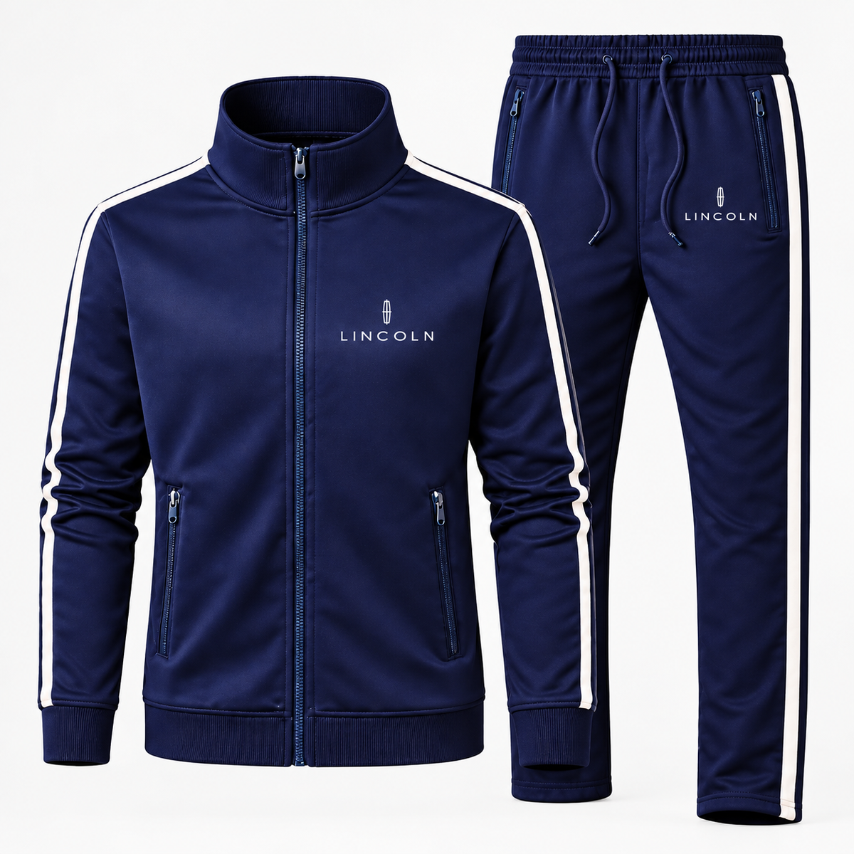 Men's Lincoln Car Dri-Fit TrackSuit | Color: Navy | Image 1