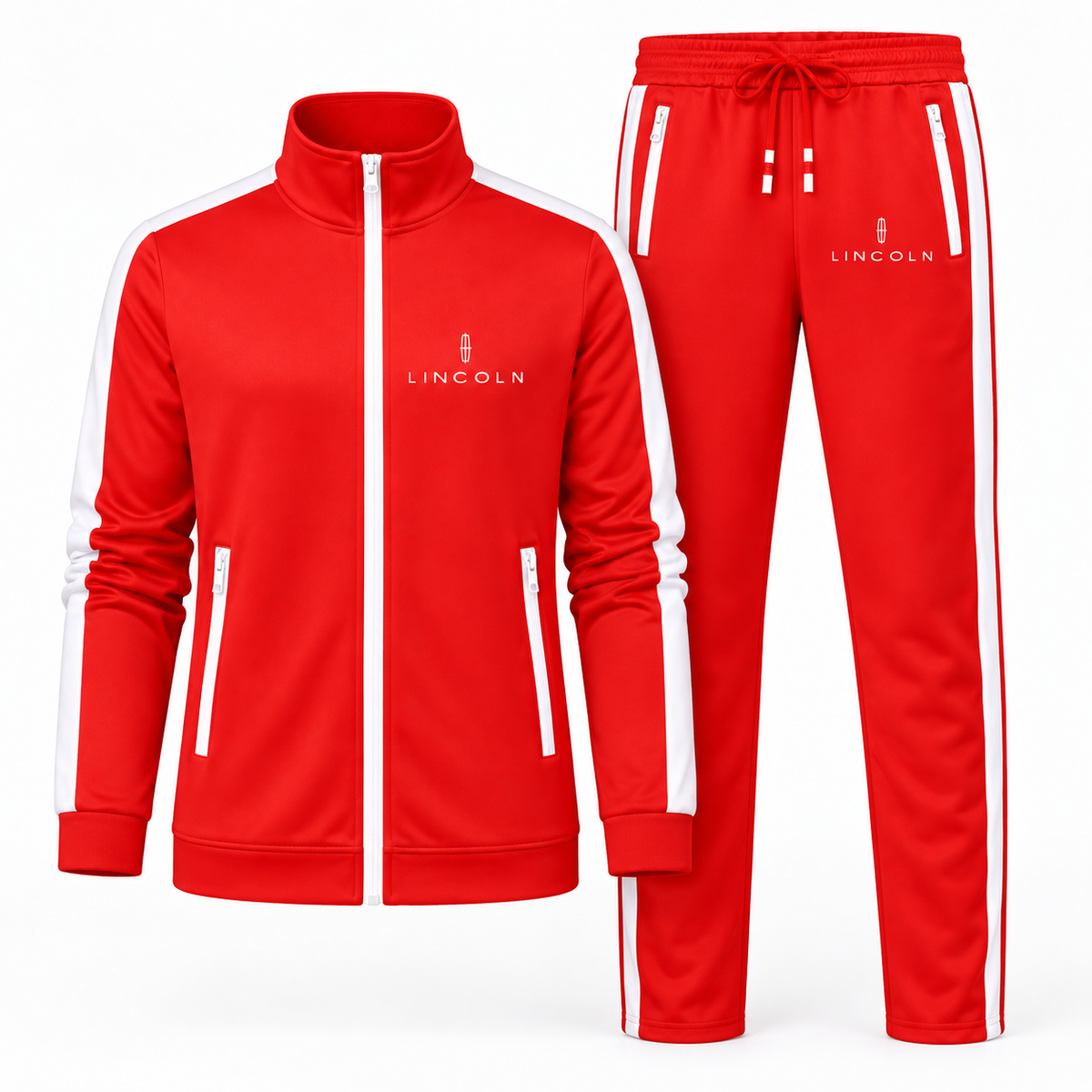 Men's Lincoln Car Dri-Fit TrackSuit | Color: Red | Image 1