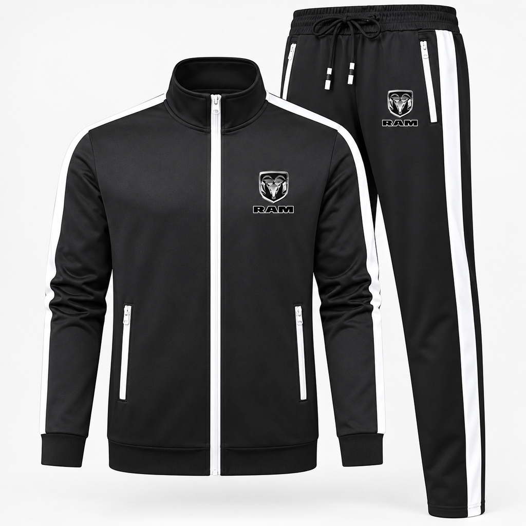 Men's Ram Truck Logo Dri-Fit TrackSuit | Color: Black | Image 1
