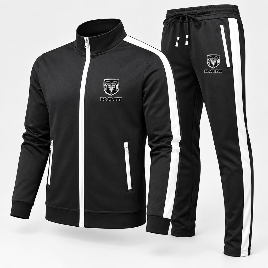 Men's Ram Truck Logo Dri-Fit TrackSuit | Color: Black | Image 2