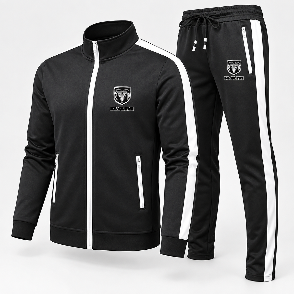 Men's Ram Truck Logo Dri-Fit TrackSuit | Color: Black | Image 2