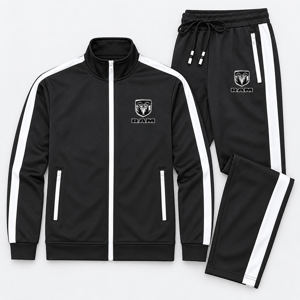 Men's Ram Truck Logo Dri-Fit TrackSuit | Color: Black | Image 5
