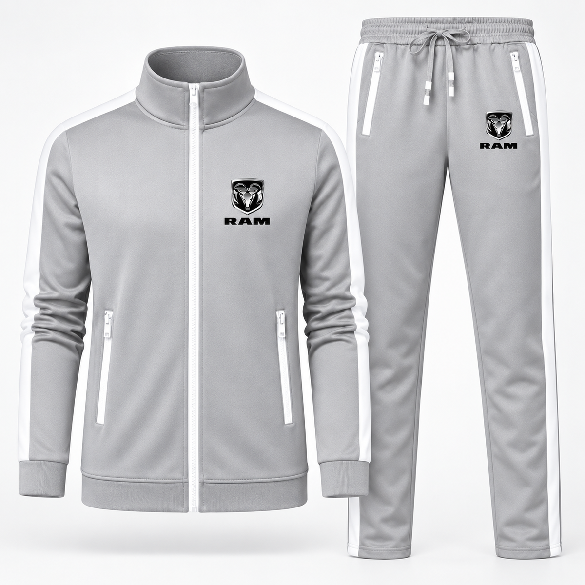 Men's Ram Truck Logo Dri-Fit TrackSuit | Color: Gray | Image 1