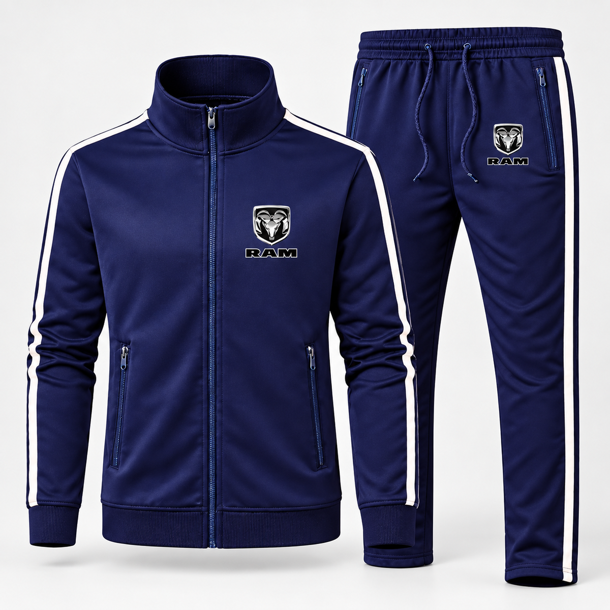 Men's Ram Truck Logo Dri-Fit TrackSuit | Color: Navy | Image 1