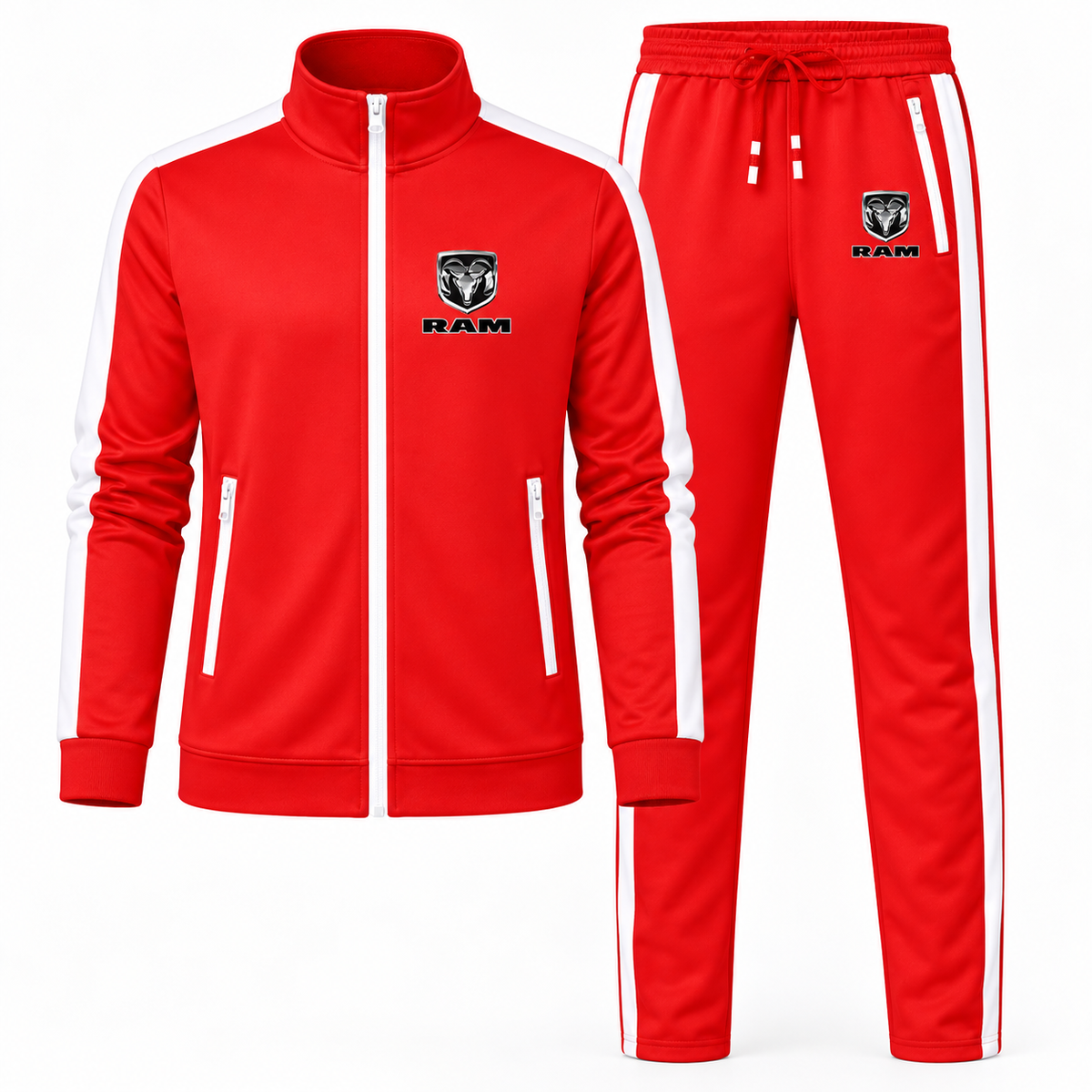 Men's Ram Truck Logo Dri-Fit TrackSuit | Color: Red | Image 1