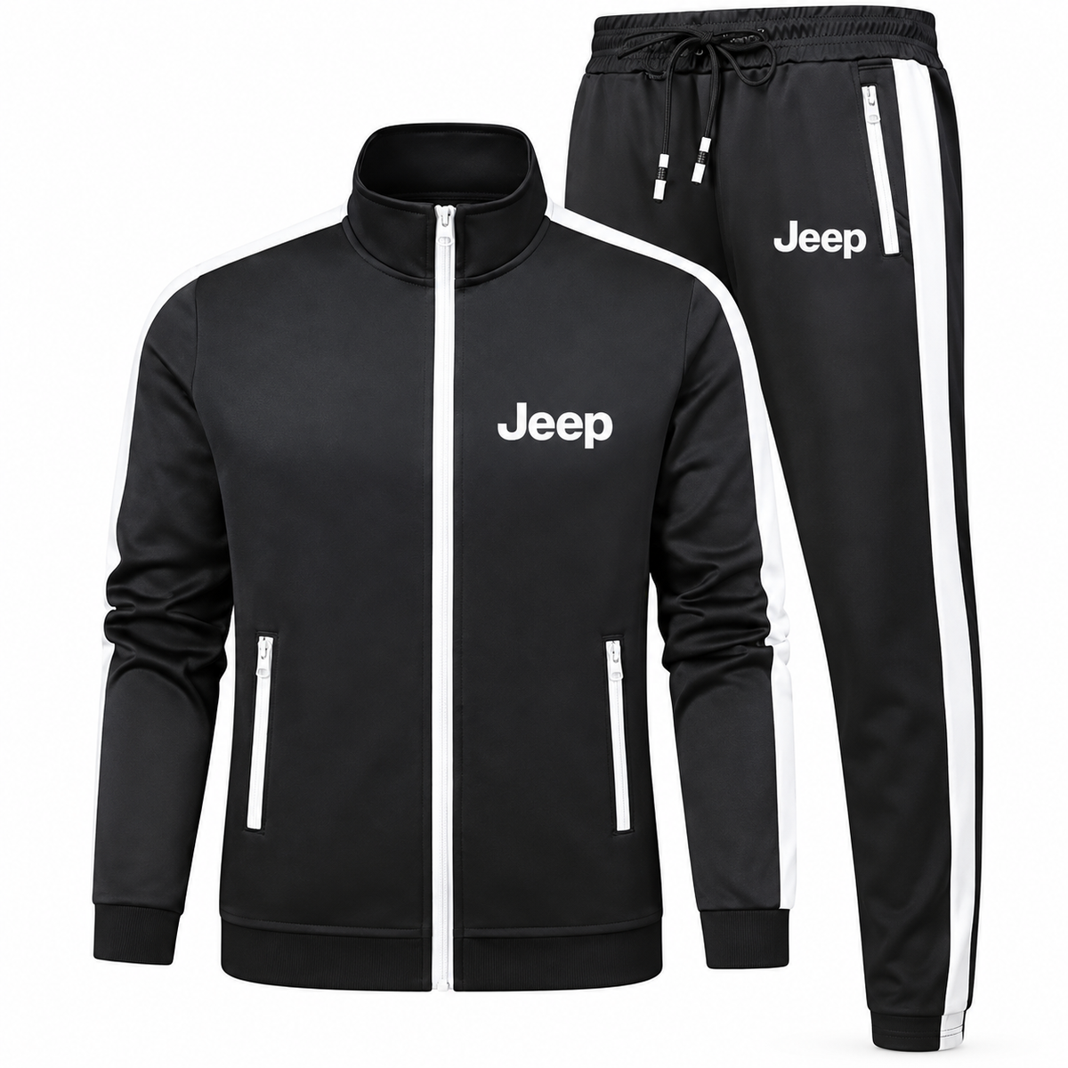 Men's Jeep Car Car Dri-Fit TrackSuit | Color: Black | Image 1