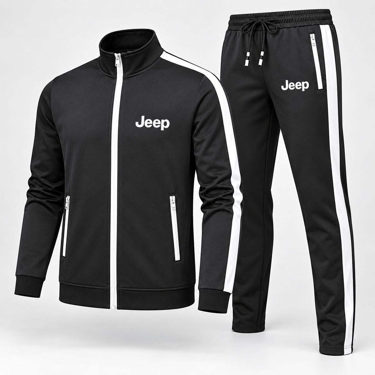 Men's Jeep Car Car Dri-Fit TrackSuit | Color: Black | Image 2