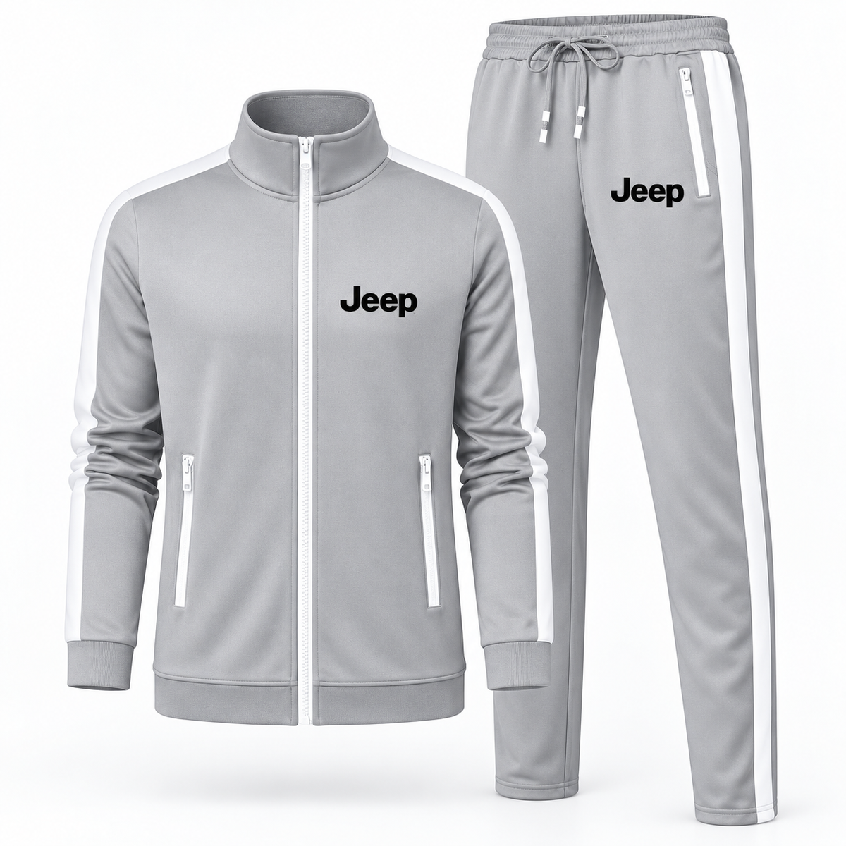 Men's Jeep Car Car Dri-Fit TrackSuit | Color: Gray | Image 1