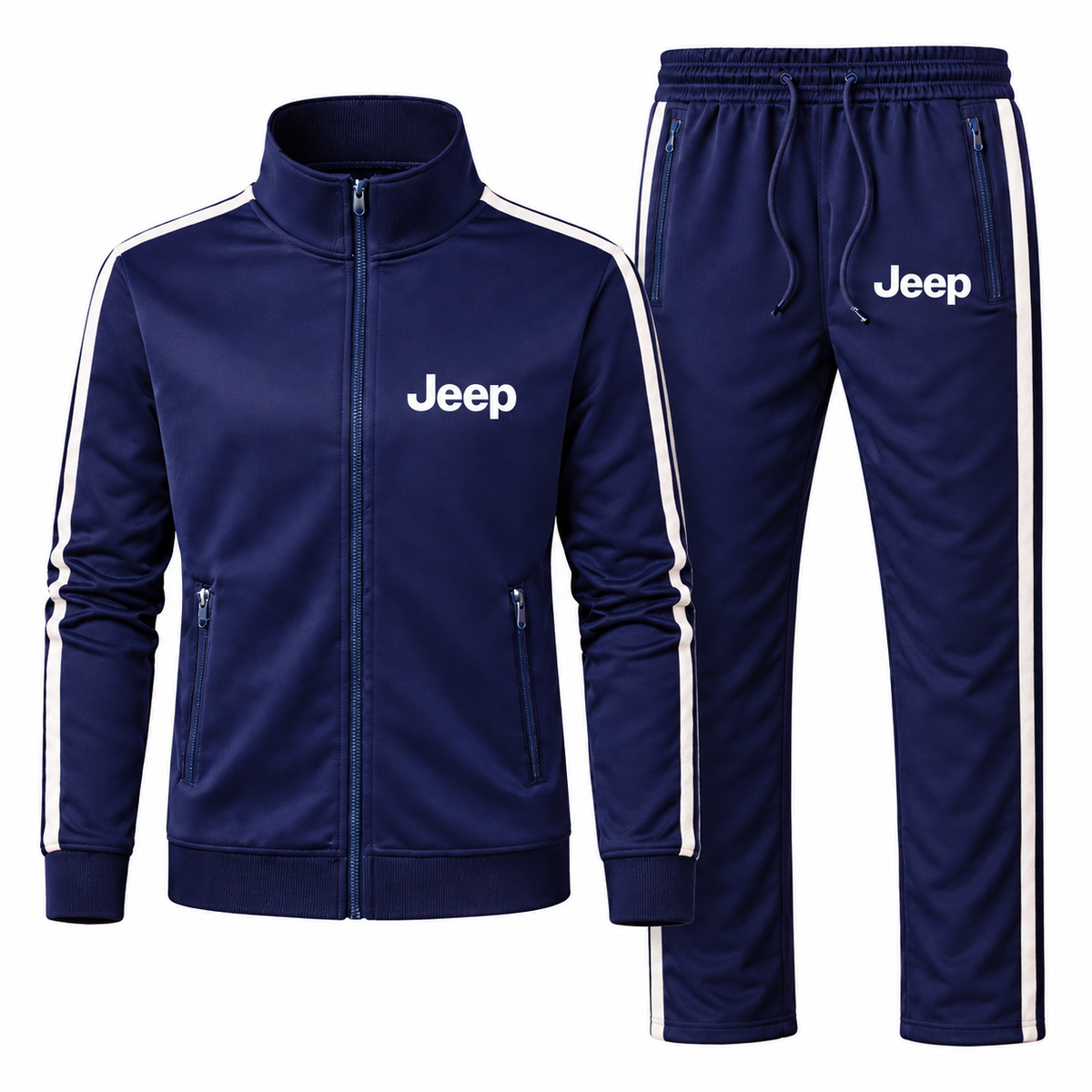 Men's Jeep Car Car Dri-Fit TrackSuit | Color: Navy | Image 1