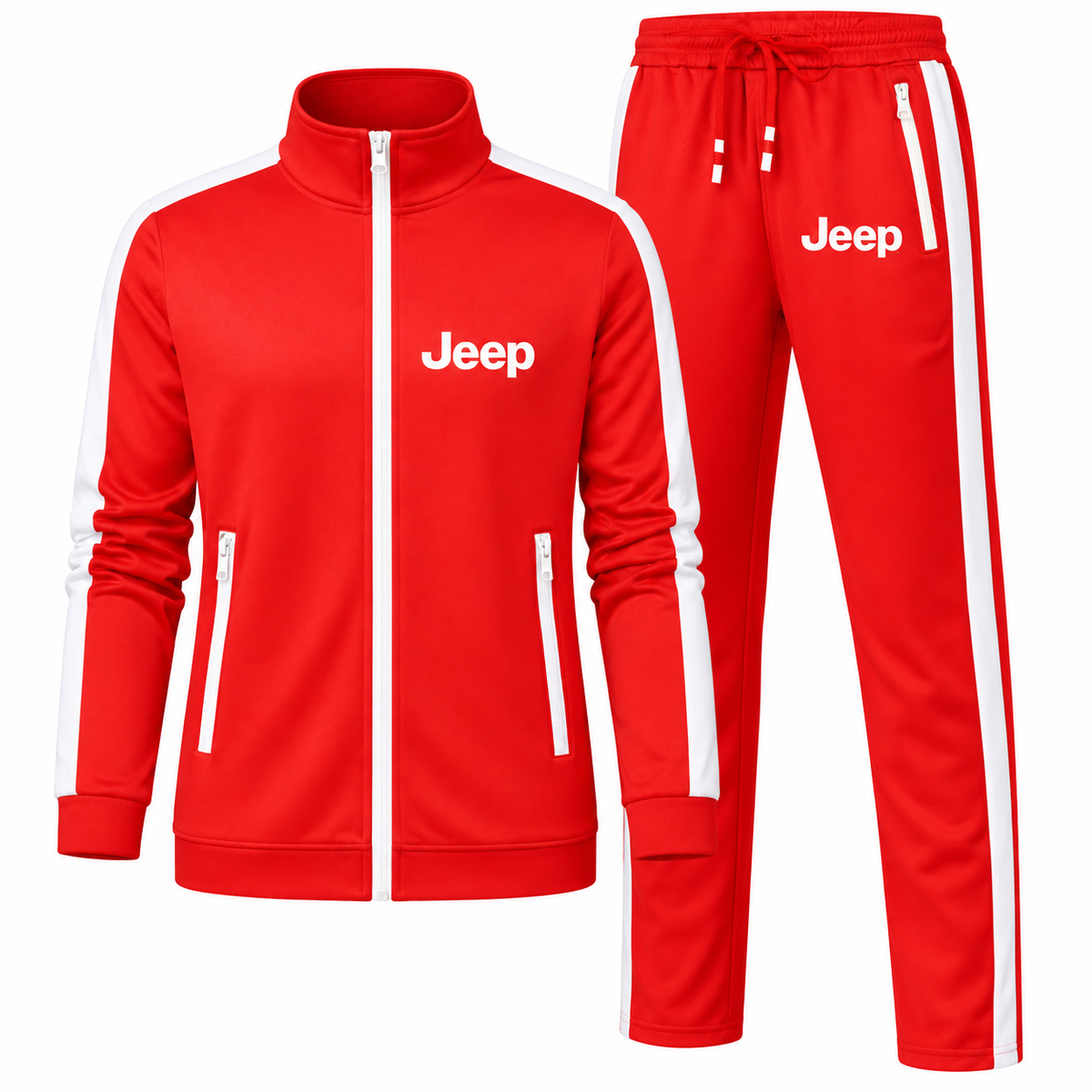 Men's Jeep Car Car Dri-Fit TrackSuit | Color: Red | Image 1