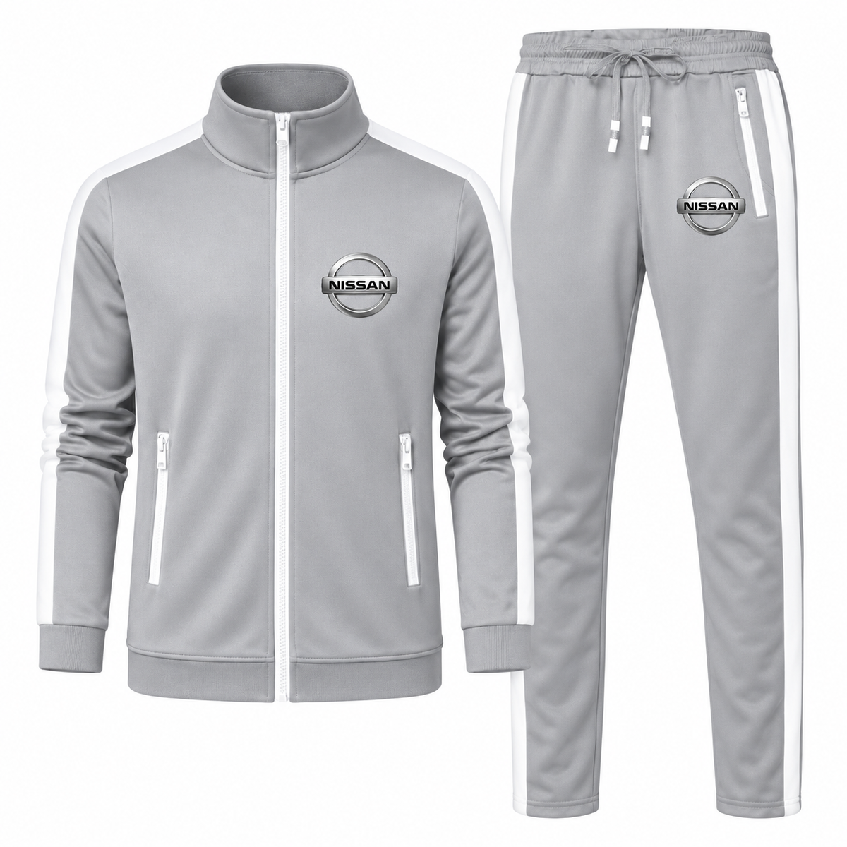Men's Nissan Motorsport  Car Dri-Fit TrackSuit | Color: Gray | Image 1