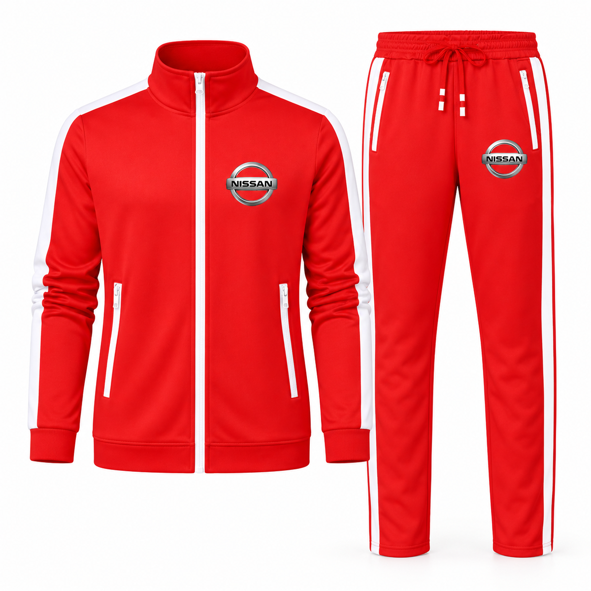 Men's Nissan Motorsport  Car Dri-Fit TrackSuit | Color: Red | Image 1