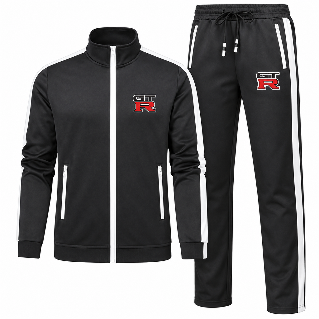 Men's GTR Car Dri-Fit TrackSuit | Color: Black | Image 1