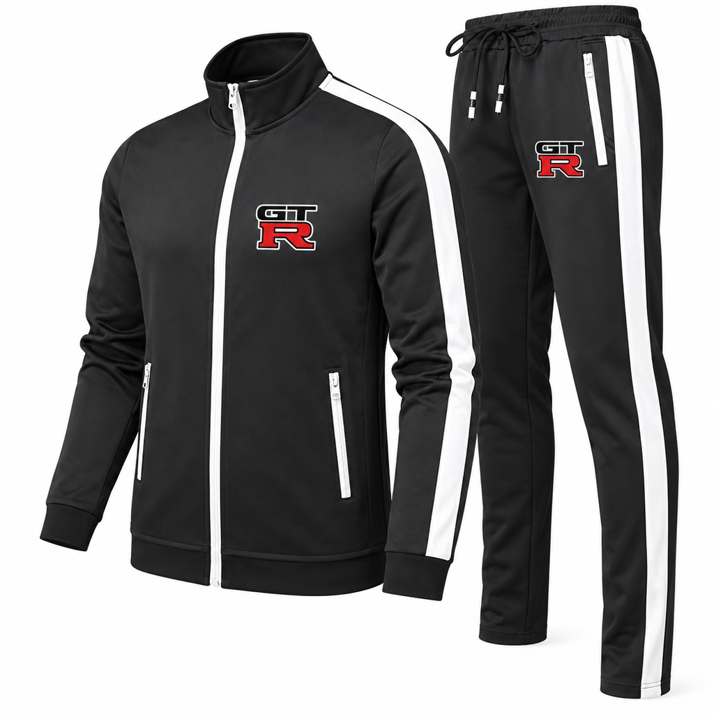 Men's GTR Car Dri-Fit TrackSuit | Color: Black | Image 2