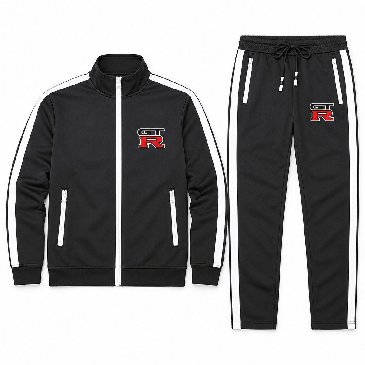 Men's GTR Car Dri-Fit TrackSuit | Color: Black | Image 5