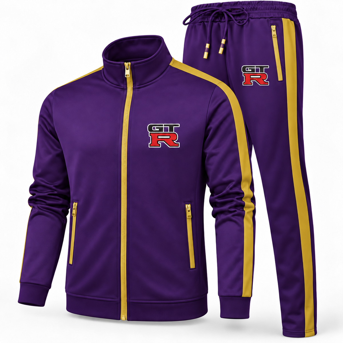 Men's GTR Car Dri-Fit TrackSuit | Color: Purple | Image 2