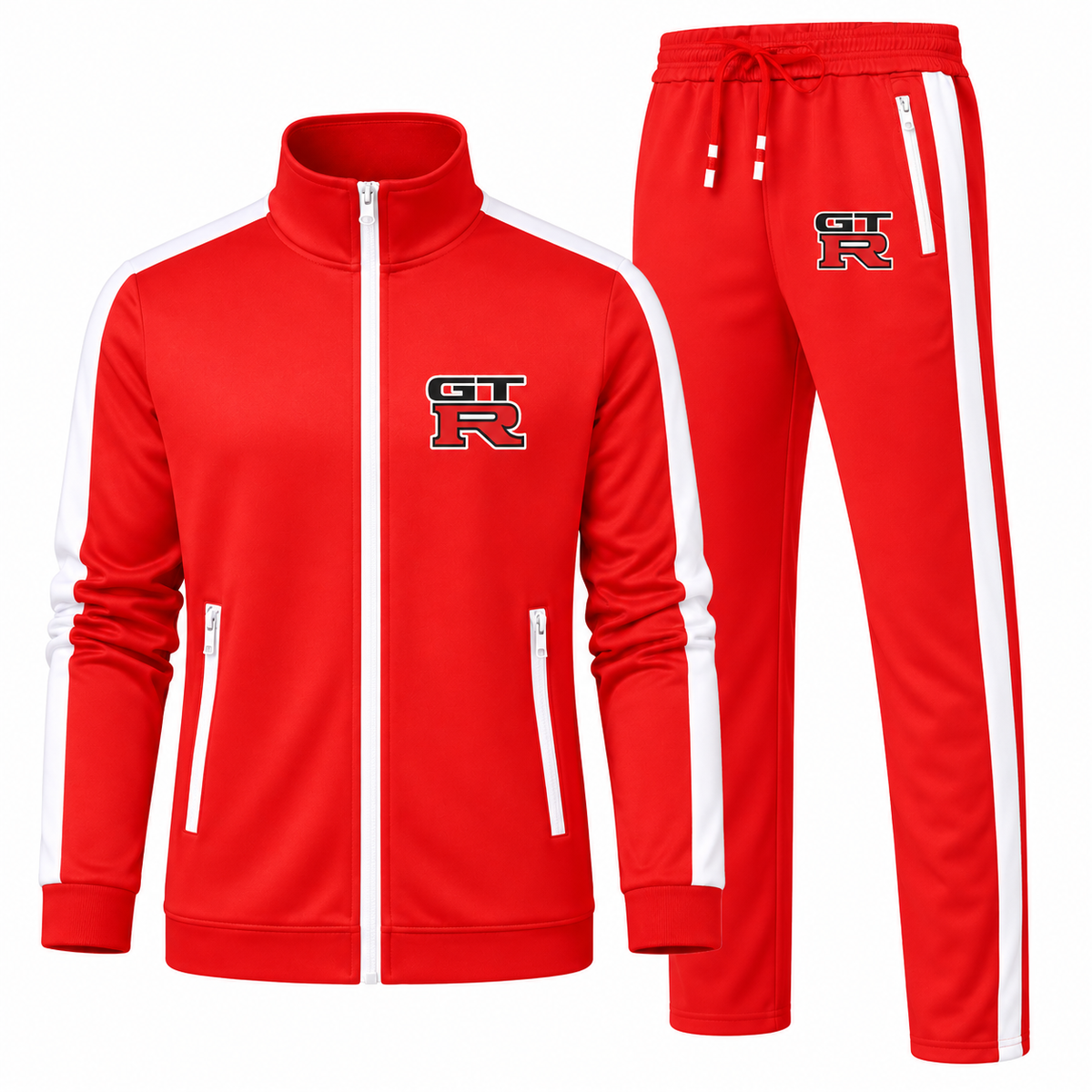 Men's GTR Car Dri-Fit TrackSuit | Color: Red | Image 1