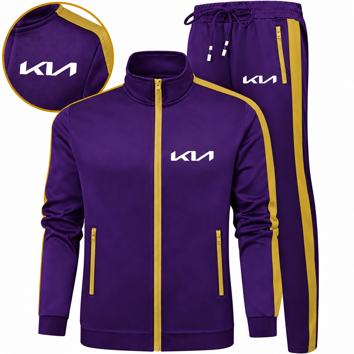 Men's Kia Car Dri-Fit TrackSuit | Color: Purple | Image 3