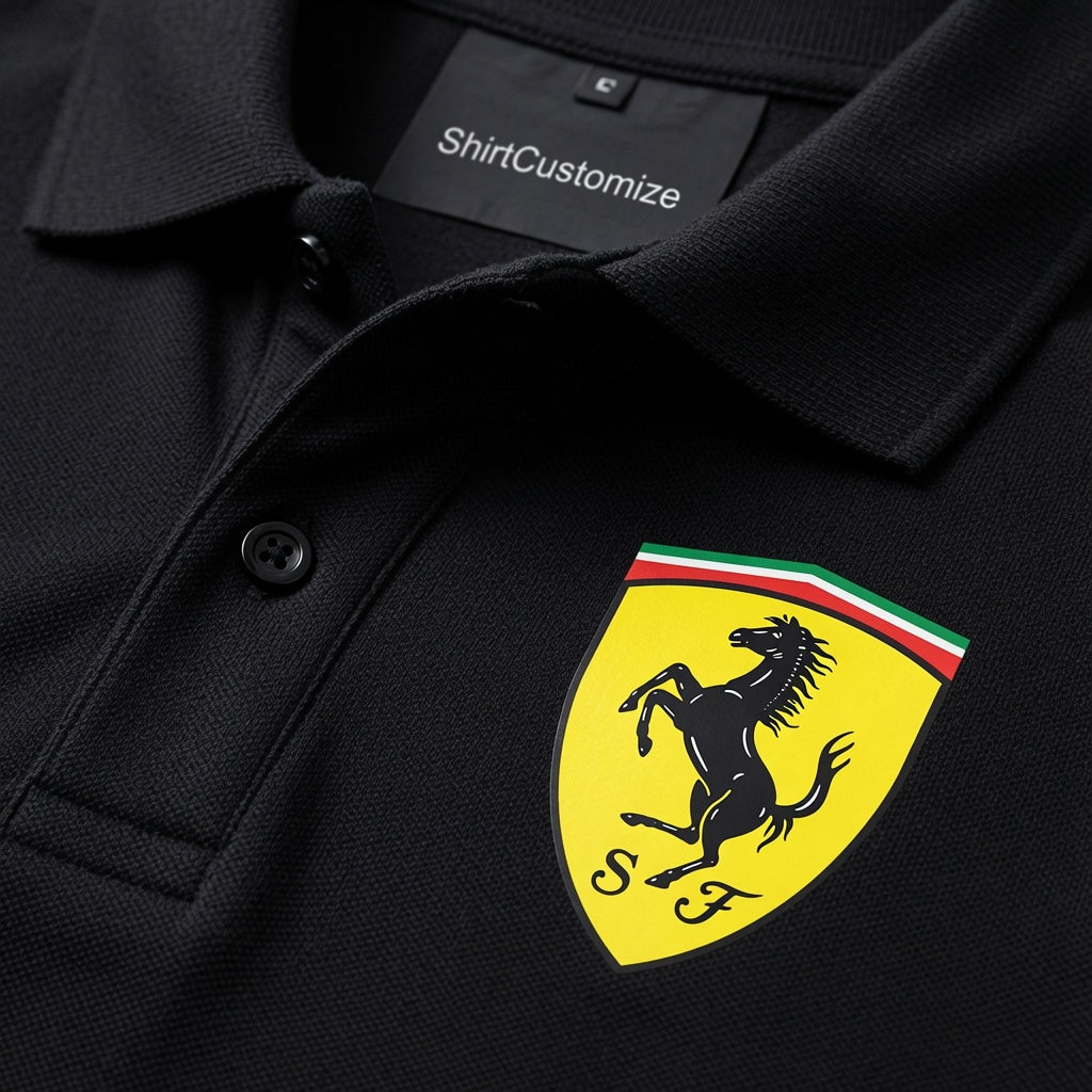 Men’s Ferrari Motorsport Car Dry Blend Polo