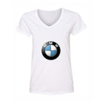 Women's BMW Motorsports Car V-Neck T-Shirt