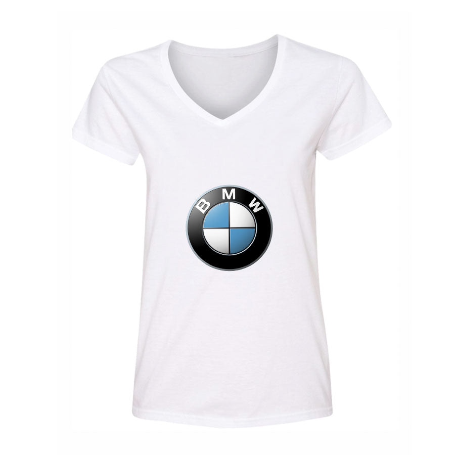 Women's BMW Motorsports Car V-Neck T-Shirt