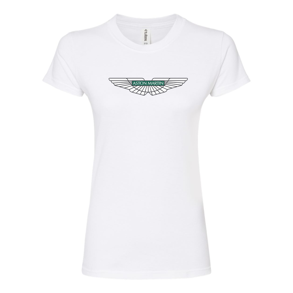 Women's Aston Martin Motorsports Car Round Neck T-Shirt