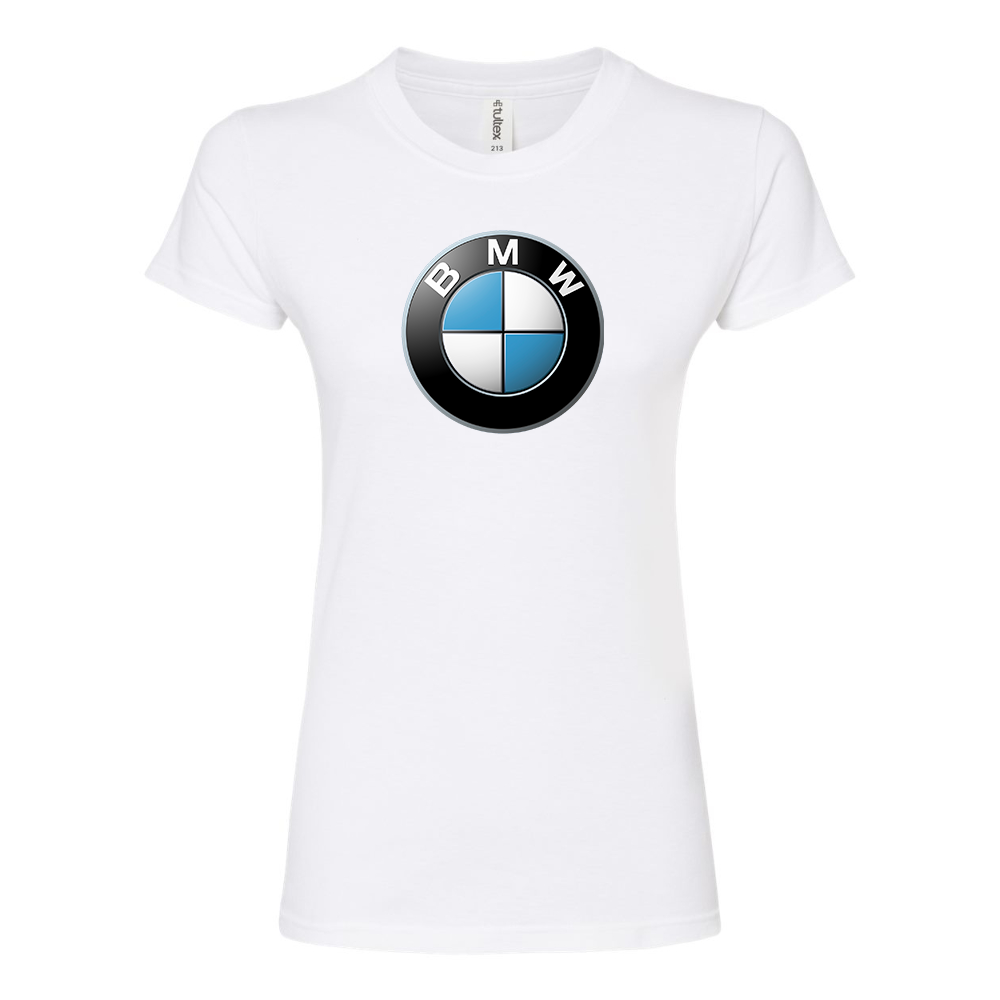 Women's BMW Motorsports Car Round Neck T-Shirt