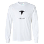Men’s Tesla Motorsports Car Long Sleeve T-Shirt