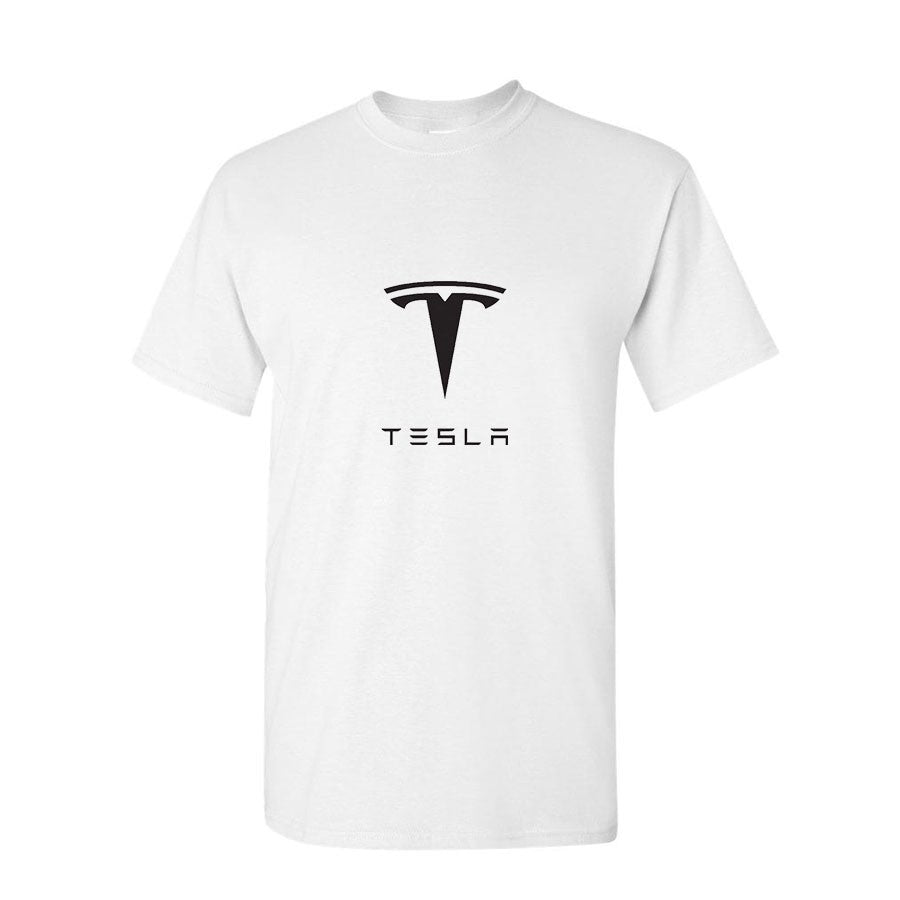 Men’s Tesla Motorsports Car Cotton T-Shirt