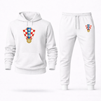 Men's Croatia National Soccer Team Hoodie Joggers Set