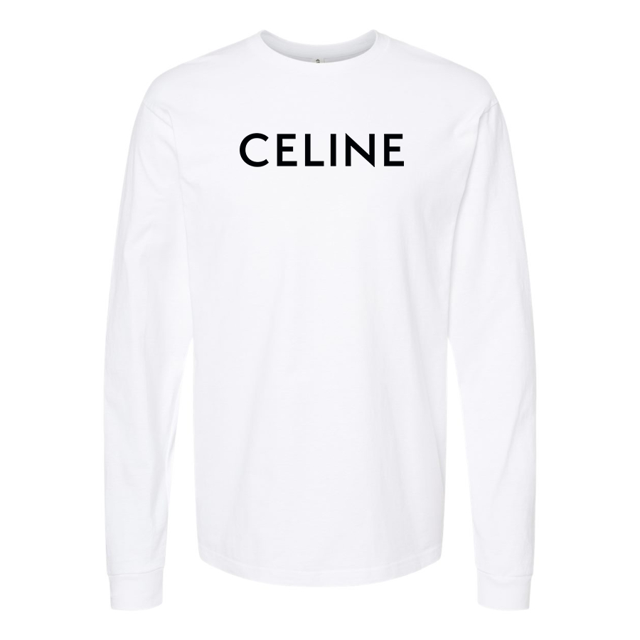 Men's Celine Cotton Long Sleeve T-Shirt