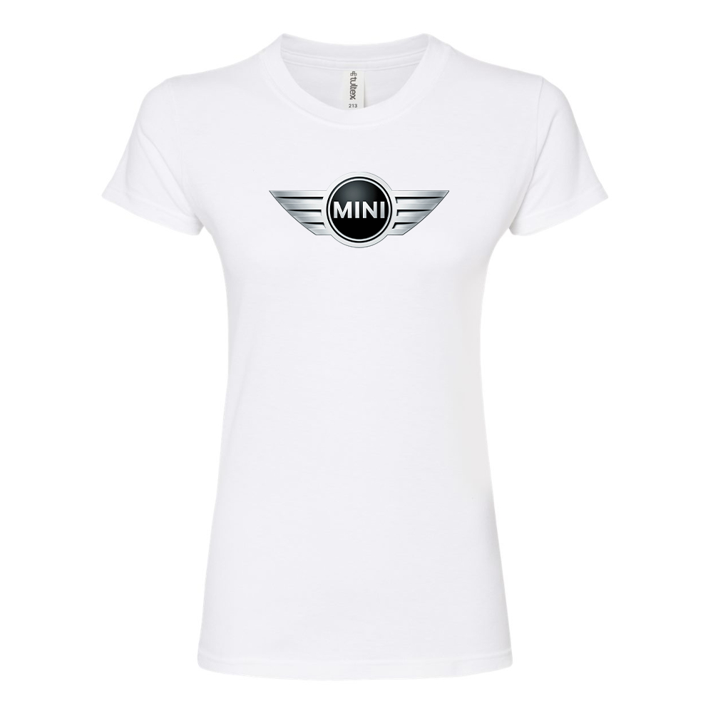 Women’s Mini Cooper Car Round Neck T-Shirt