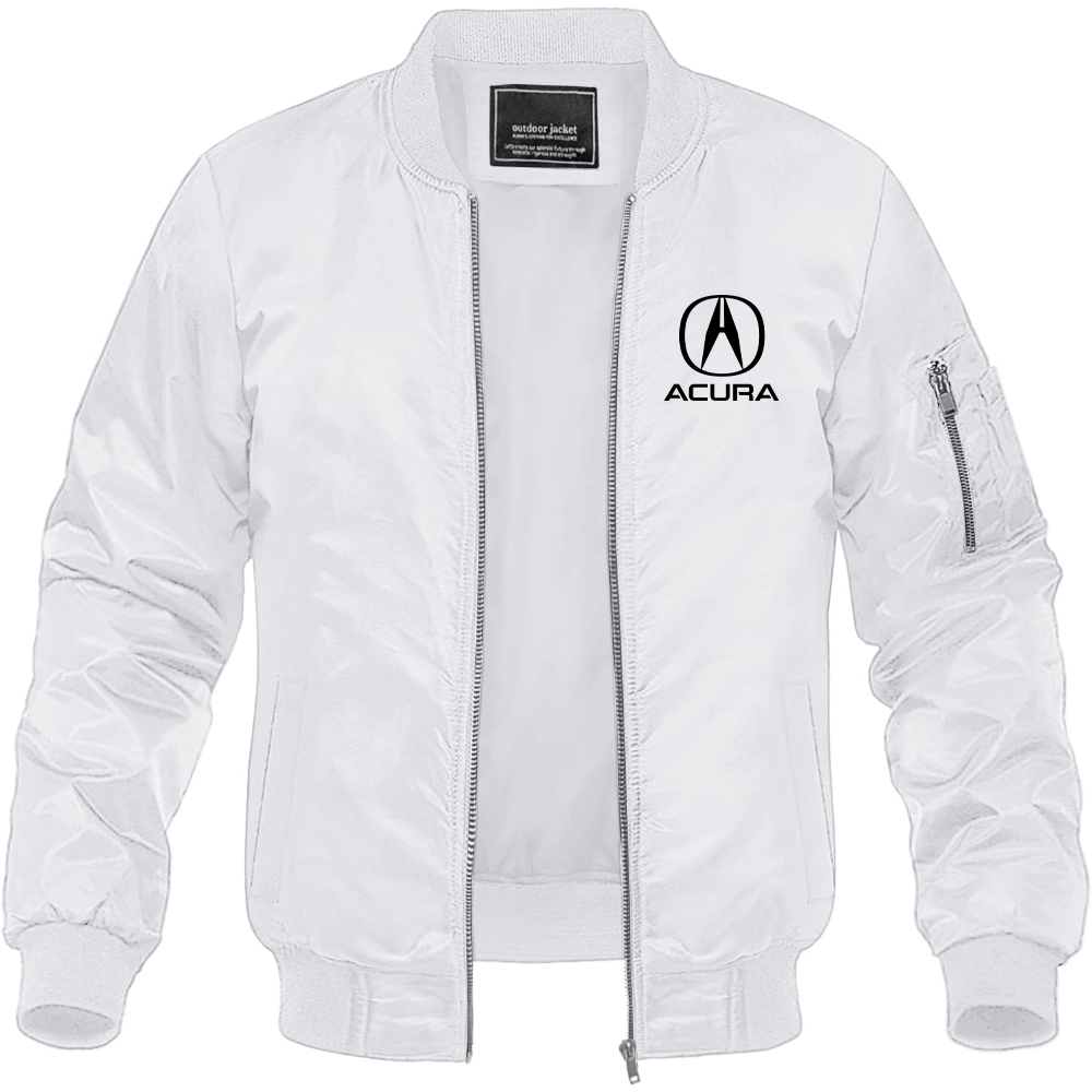 Men’s Acura Car Lightweight Bomber Jacket Windbreaker Softshell Varsity Jacket Coat