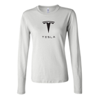 Women's Tesla Motorsports Car Long Sleeve T-Shirt
