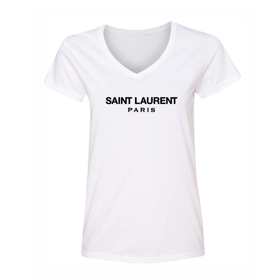 Women's Saint Laurent V-Neck T-Shirt