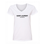 Women's Saint Laurent V-Neck T-Shirt