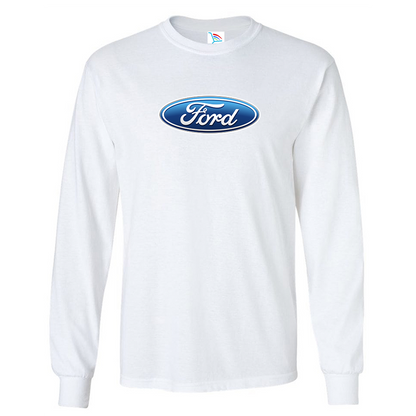 Youth Kids Ford Car Long Sleeve T-Shirt