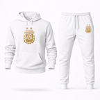 Men's Argentina Soccer Hoodie Joggers Set